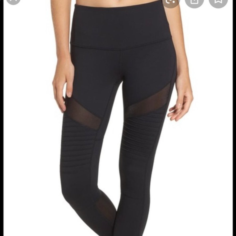 Zella High Waist Mesh Leggings Black Sz L - NWT